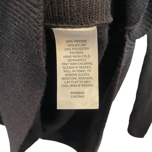 Caslon Turtleneck Tunic Sweater Black Small - Picture 7 of 7